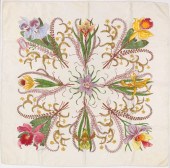 GUCCI SILK TWILL SCARF "ORCHID