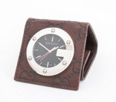 GUCCI STAINLESS STEEL AND LEAT