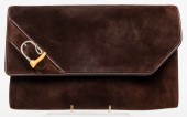 GUCCI SUEDE LEATHER CLUTCH Guc