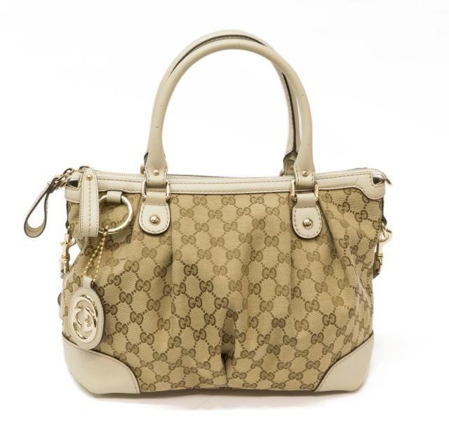 GUCCI 'SUKEY'  MONOGRAM CANVAS & 