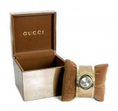 GUCCI TWIRL SILVER DIAL GOLD-T
