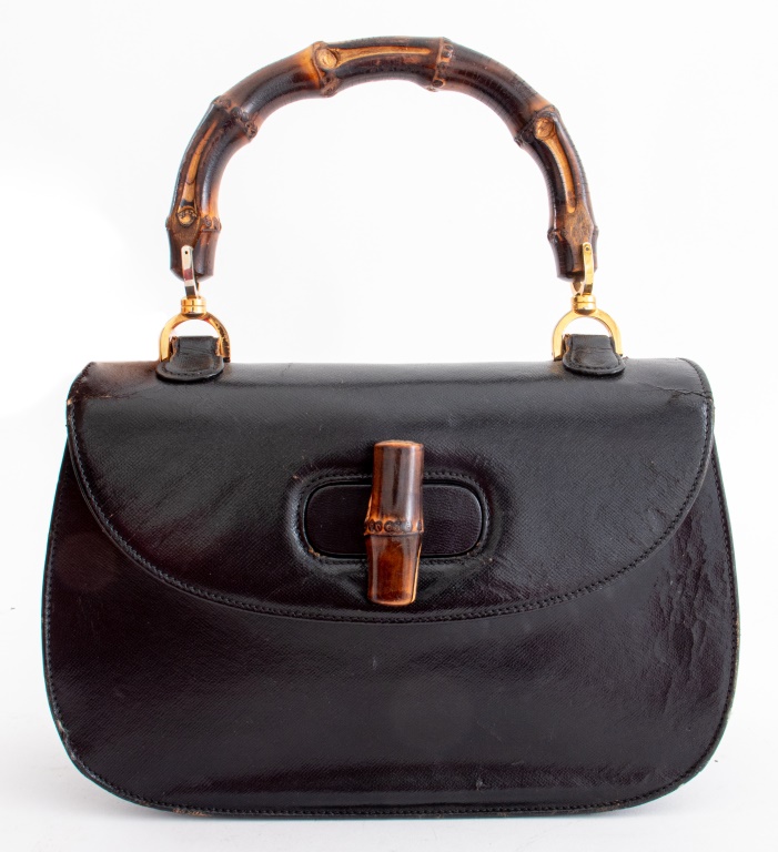 GUCCI VINTAGE BAMBOO BLACK