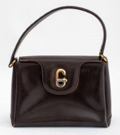 GUCCI VINTAGE ITALIAN BROWN LE