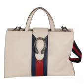 GUCCI WHITE LEATHER DIONYSUS S