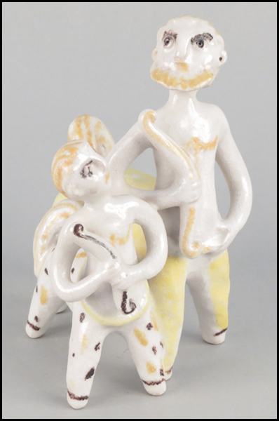 GUIDO GAMBONE GLAZED CERAMIC DOUBLE