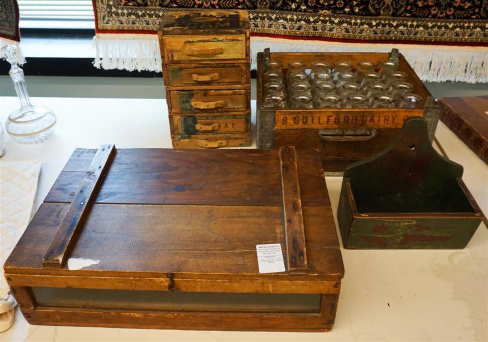 GUILFORD DAIRY CO. OAK BOTTLE CRATE
