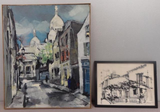 GUNTHER Max. 2 Works. O/C ''Rue