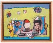 GUNTHER TEMECH 1994 OIL PAINTI