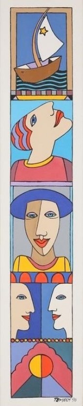 GUNTHER TEMECH OIL ON CANVAS F