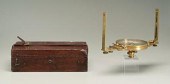 Gurley vernier compass, silver