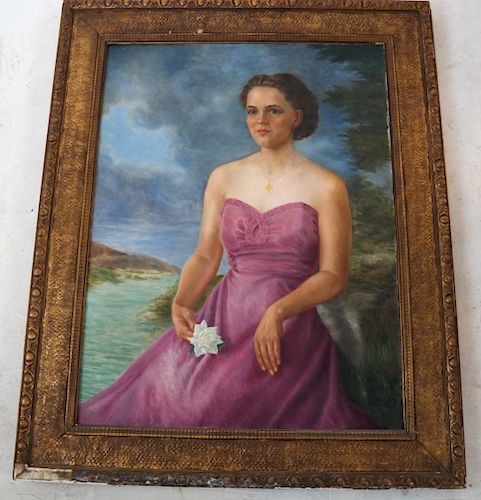 GUSTAV BROCK: PORTRAIT WOMAN -