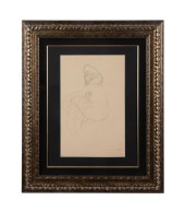 GUSTAV KLIMT NUDE FIGURE STUDY