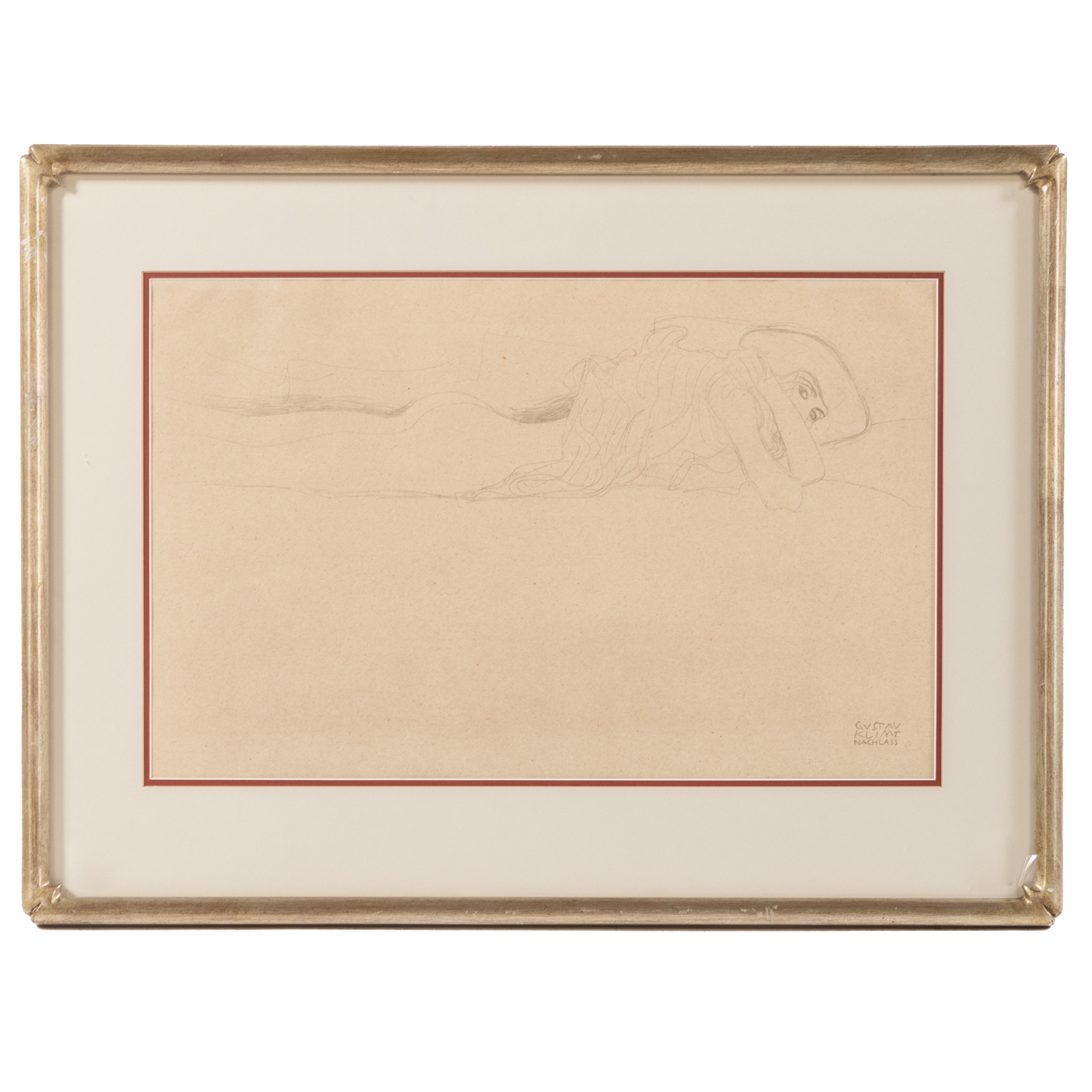 GUSTAV KLIMT. RECLINING NUDE