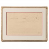 GUSTAV KLIMT. RECLINING NUDE P