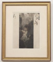 GUSTAV KLIMT STONE LITHOGRAPHG