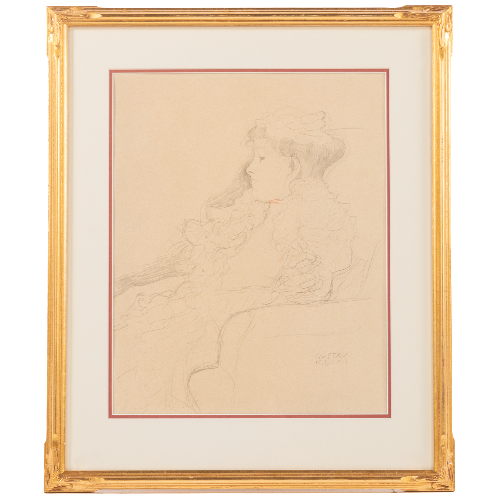 GUSTAV KLIMT. WOMAN LOOKING LEFT,