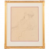 GUSTAV KLIMT. WOMAN LOOKING LE