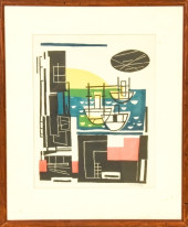 GUSTAV KURT BECK SIGNED WOODBL
