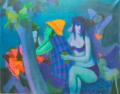 GUSTAV LIKAN (1912-1998) BEACH