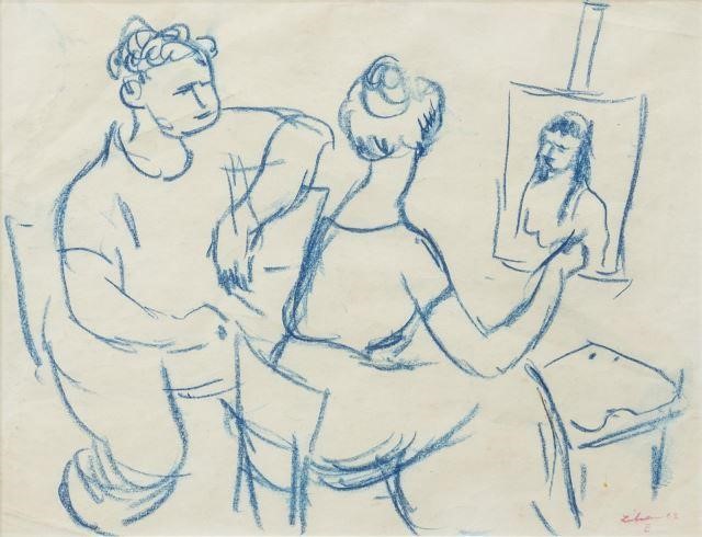 GUSTAV LIKAN (D.1998) ARTIST PASTEL