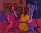GUSTAV LIKAN OIL ON CANVASPain