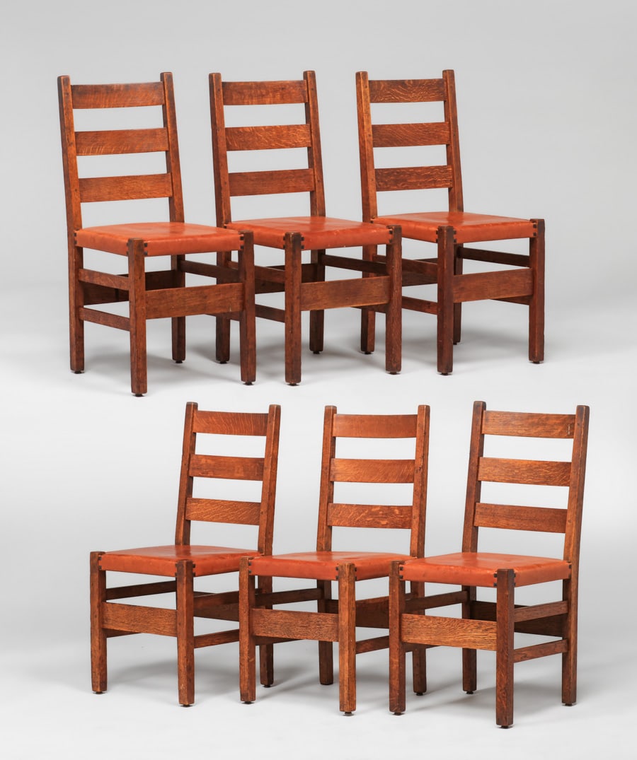 GUSTAV STICKLEY #306 1/2 LADDERBACK