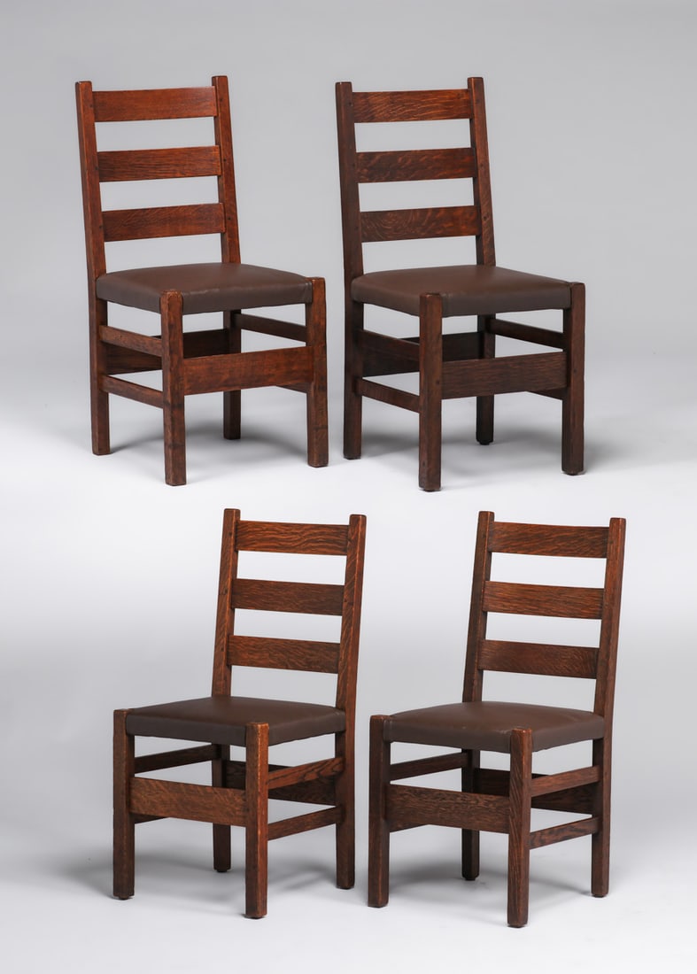 GUSTAV STICKLEY #306 1/2 SET OF 4