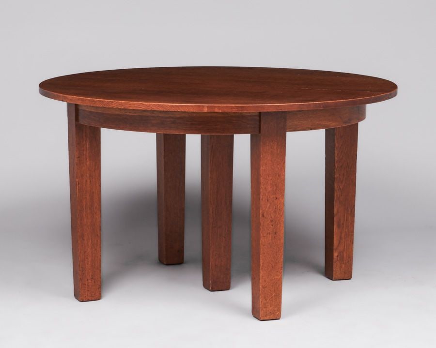 GUSTAV STICKLEY 48"D FIVE-LEG