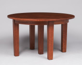 GUSTAV STICKLEY 48"D FIVE-LEG