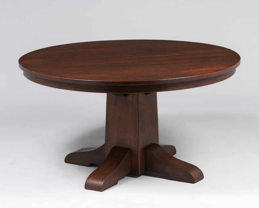 GUSTAV STICKLEY 54" PEDESTAL DINING