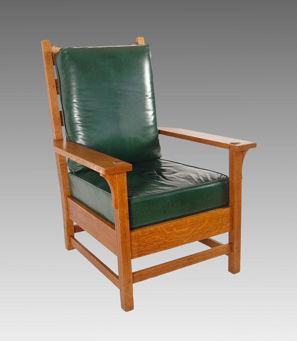 GUSTAV STICKLEY ARM CHAIR 320: Arts