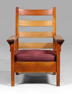 Gustav Stickley armchair, oak