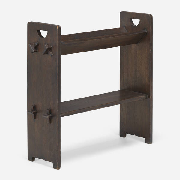 Gustav Stickley. Book rack, model