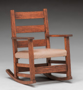 GUSTAV STICKLEY CHILDS ROCKER