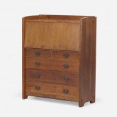 Gustav Stickley. Drop-front de