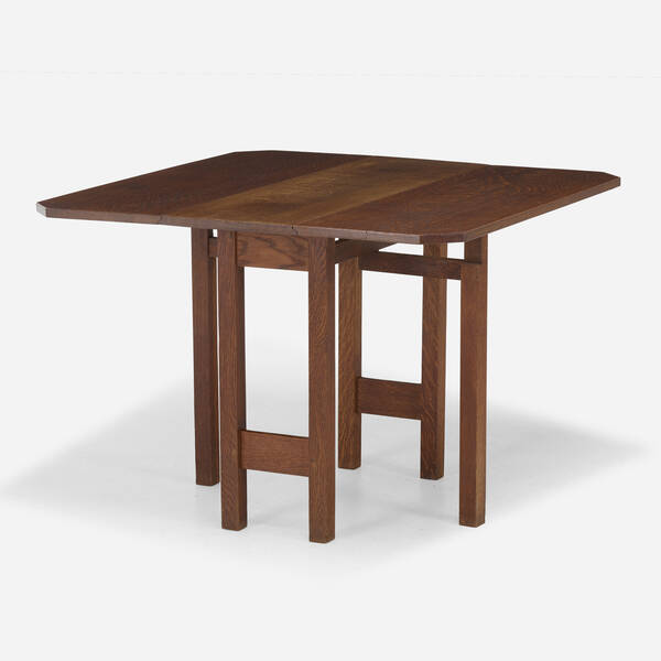 Gustav Stickley. Drop-leaf table,
