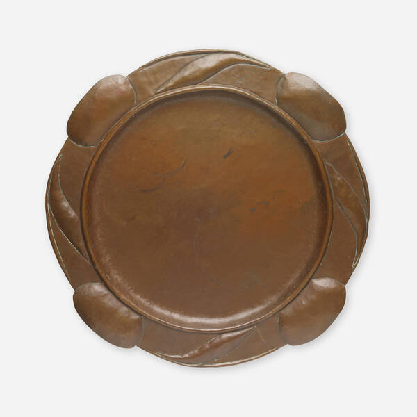 Gustav Stickley. Large tray,