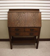 GUSTAV STICKLEY OAK SLANT-FRON