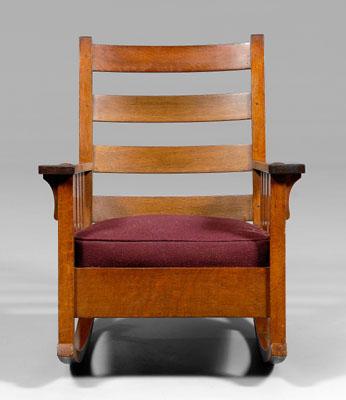 Gustav Stickley rocking chair,