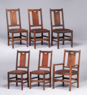 GUSTAV STICKLEY SET OF 6 H-BAC