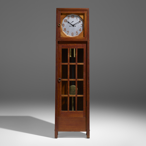 Gustav Stickley. Tall case clock