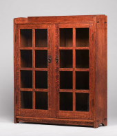 GUSTAV STICKLEY TWO-DOOR BOOKC