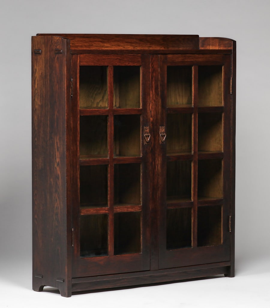 GUSTAV STICKLEY TWO-DOOR BOOKCASE