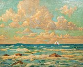 GUSTAVE CIMIOTTI OIL ON WOOD P