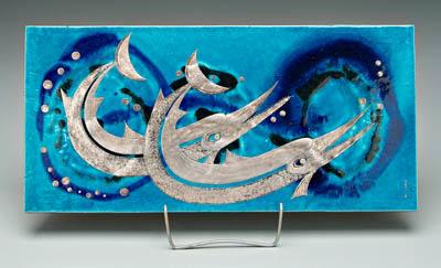 Gustavsberg art pottery plaque,