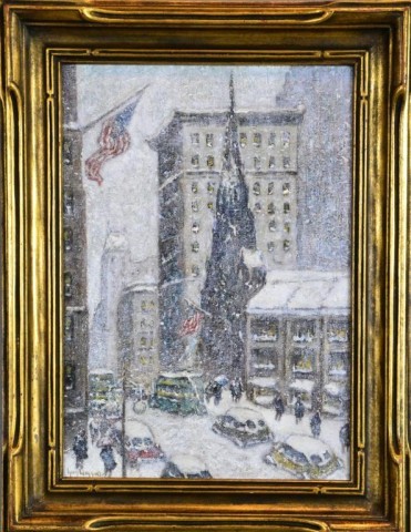 GUY CARLTON WIGGINS OIL PAINTING ON