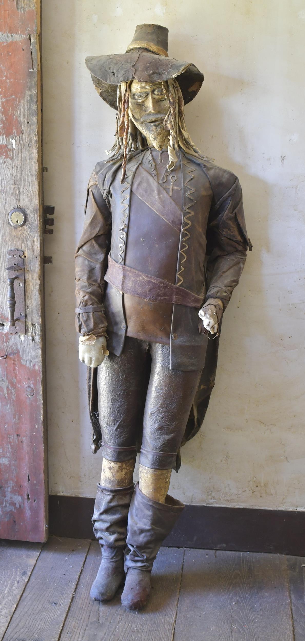 GUY FAWKES WAX & LEATHER FIGURE.