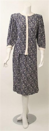 Guy Laroche navy and white sil