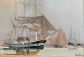 GUY PERON (B. 1931): BOATS IN