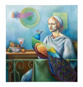 GUY ROBINSON, "WOMAN IN BLUE W